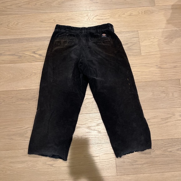 Black corduroy dickies double knee skateboarding pants - Picture 5 of 6